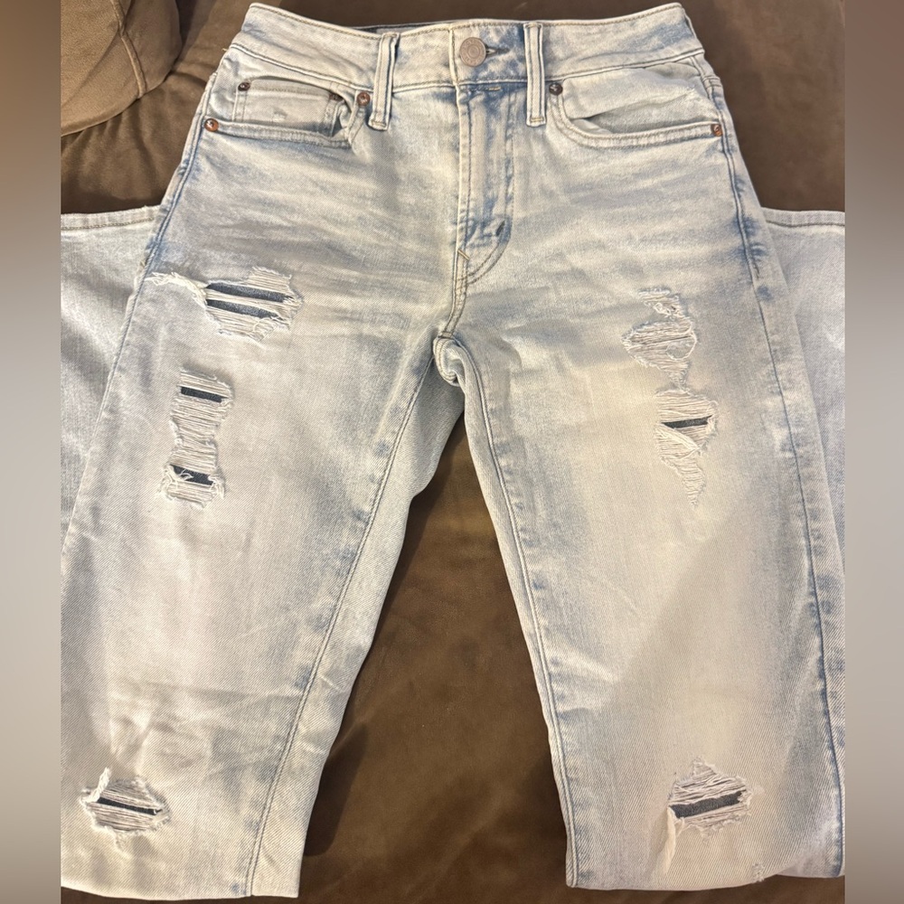American Eagle Outfitters Light Blue Slim Straight Jeans